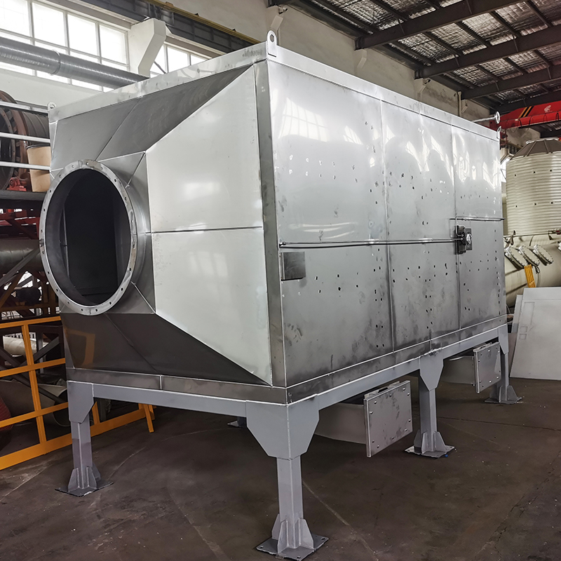 Struttura di carico superiore e scarico laterale Scatola di adsorbimento a carbone attivo in acciaio inossidabile 304