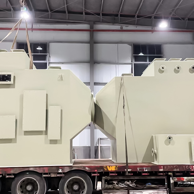 Torre di lavaggio orizzontale in FRP