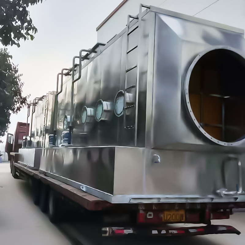 Torre di lavaggio orizzontale in acciaio inox 304