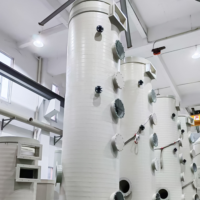 Torre di spruzzatura con avvolgimento PPH