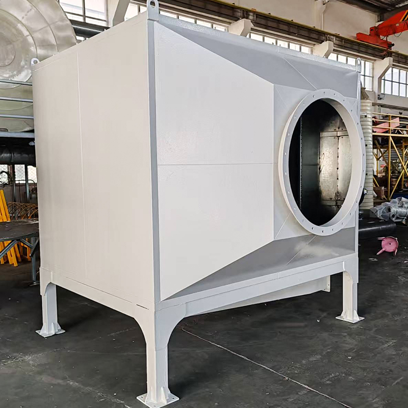 Scatola di adsorbimento a carbone attivo in acciaio al carbonio con caricamento dall'alto e dal lato inferiore